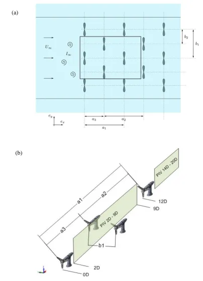 Fig. 2 – (a) Typical Array Formation (from [20]) with Experimentally Tested Array Section 