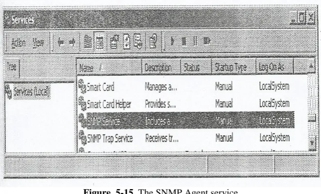 Figure  5-15. The SNMP Agent service 