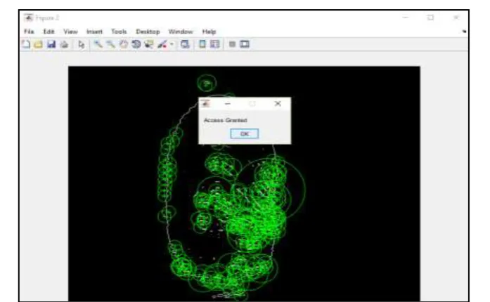 Fig. 14 Result after matching two similar fingerprint images  