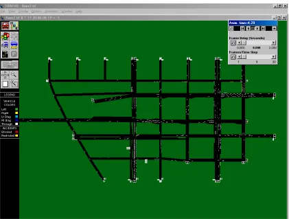 Figure 2.1: CORSIM simulation network 