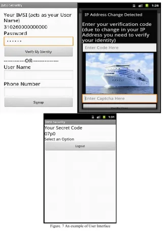 Figure. 7 An example of User Interface 