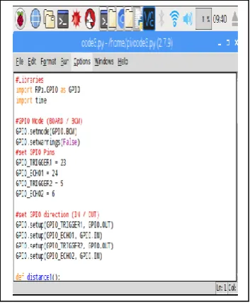 Fig. 4& Fig. 5 represents the codeand Run module output screens for code execution that the code is compiled and  executed