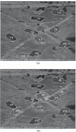 Fig. 5. Ground-truth and declared targets compared by the two-stage matching procedure to determine the detected, recognized and false alarm targets