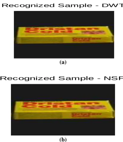 Figure 7:(b)  Final retrieved sample (a) Using NSF (b) Wavelet Feature Descriptor  