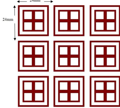Fig. 1. Unit cell of the conventional FSS. 