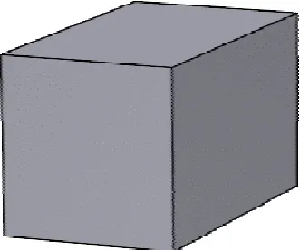 Figure 2-6:  A 3-D Block and its .STL representation
