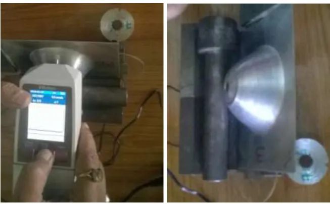 Fig. 3: Surface roughness measurement of specimen  
