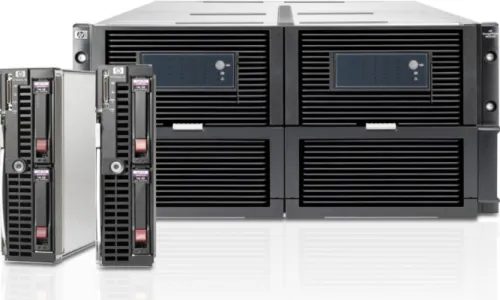 Figure 10. The HP LeftHand P4800 Storage Solution for HP BladeSystem 