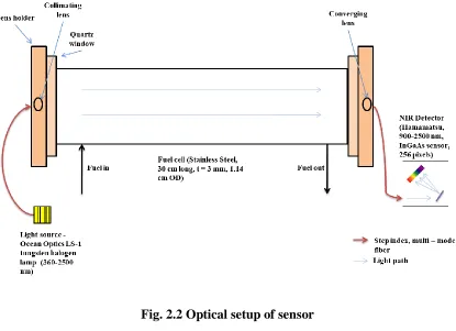 Fig. 2.2 Optical setup of sensor 