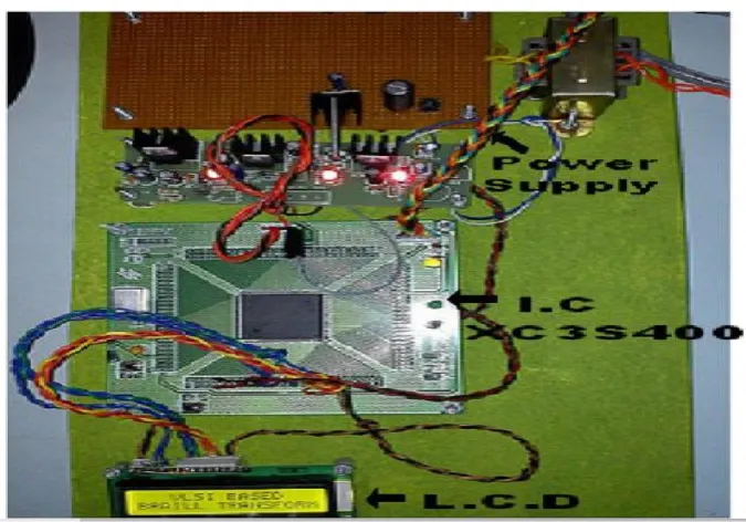 Fig. 13. Implemented circuit for the designed system 