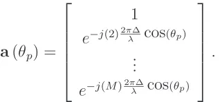 Figure 2.2: The wavefronts arriving at a Uniform Linear Array (ULA) with inter-