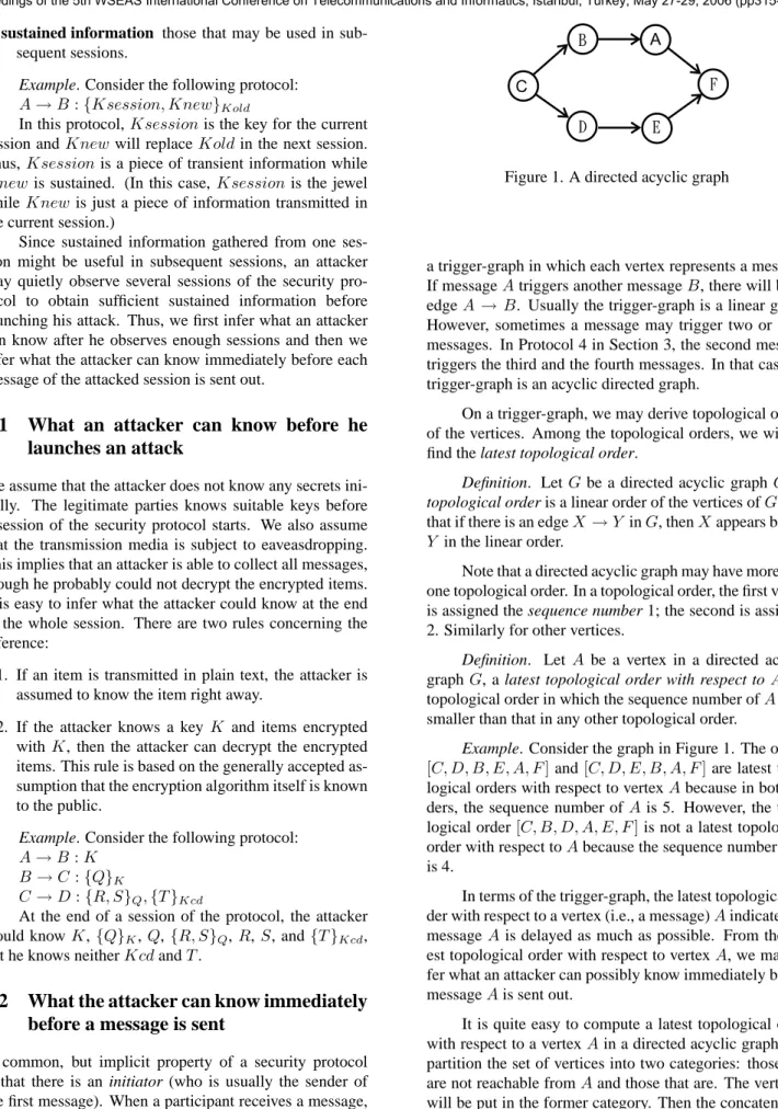 Figure 1. A directed acyclic graph