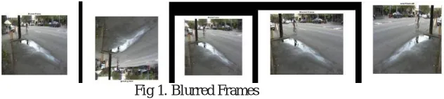Fig 1. Blurred Frames 