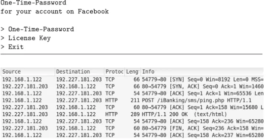 Figure 6.6: Communication with the C&amp;C server via HTTP