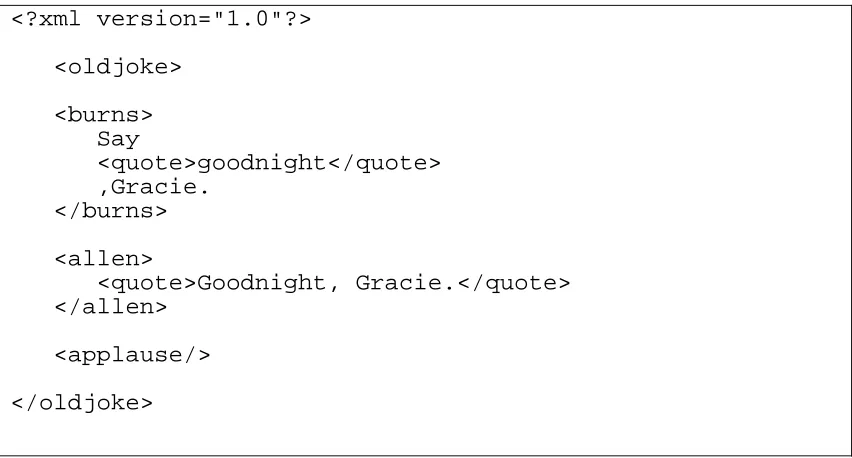 Figure 2.5: A Simple XML Document 