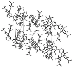 Fig. 6. View of the crystal structure of 8. Hydrogen atoms have been omitted for clarity
