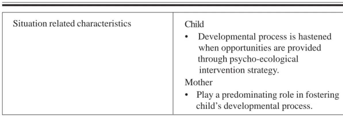 Table 2. Instruction designed for children and mothers