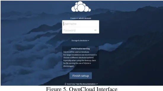 Figure 5. OwnCloud Interface  