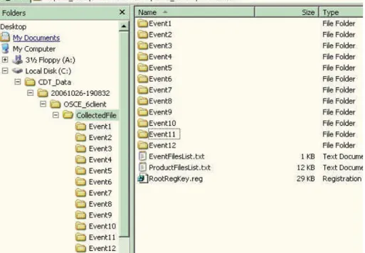 Figure 11: Contents of CollectedFile folder