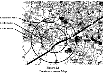 Figure 2.1 Treatment Areas Map 