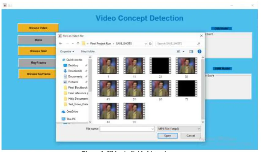 Figure 3: Video is divided into shots. 