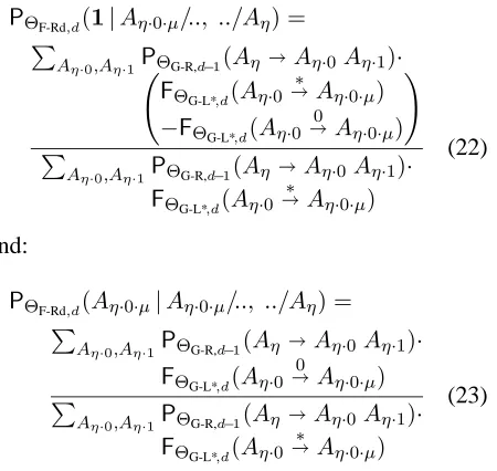 Table 1: Results of CKY parsing using bounded and un-bounded PCFG.