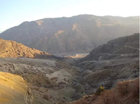 Figure 1. Oltu district Dutlu Mountain(Yeşilbağlar) slopes 