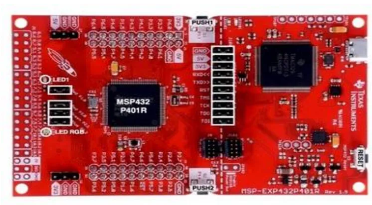 Figure 2 shows the MSP432 Microcontroller. 