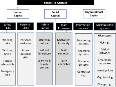 Figure 1: The Fitness-To-Operate framework (FTO) adapted from the model defined by Griffin et al