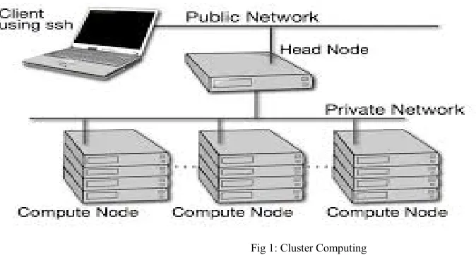 Fig 1: Cluster Computing 