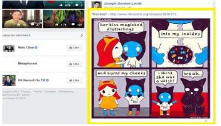 Figure 1: Comic strip encountered on Facebook (P1) 