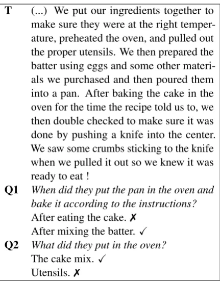 Figure 1: Example text fragment from MCScript2.0