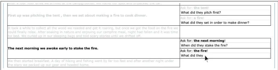 Figure 2: Screenshot of an item in the participant question collection experiment.