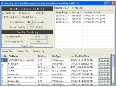 Figure 7: Node form1 Figure 7 shows node form being loaded with download link of files in the server