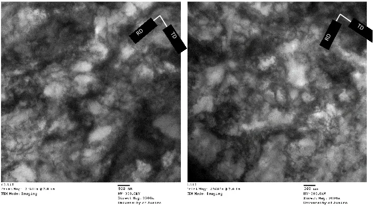 Figure 5 and Figure 6 presented the TEM substructure that was induced by various plastic deformation 
