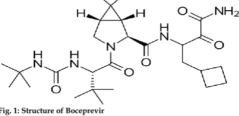 Fig. 1: Structure of Boceprevir 