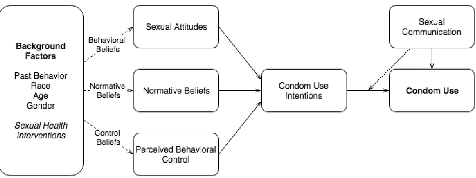Figure 1.1. Extended version of Reasoned Action Model with communication skills. 