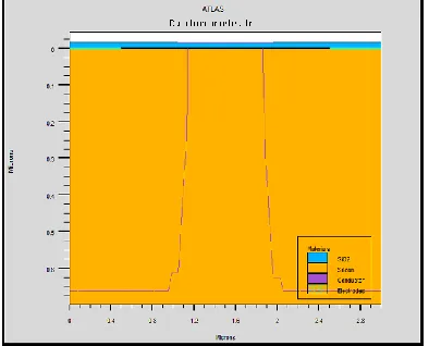 Figure 1:  Simulated MOSFET structure 