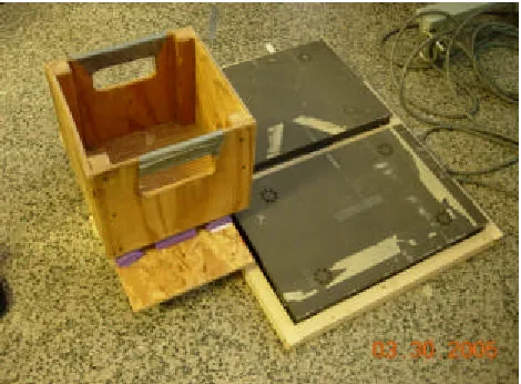 Figure 3:  Set-up of Force Platforms and Box                                                                                                                        