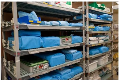 Figure 9: Instrument Trays Wrapped in Blue Wrap Image from challenge.gov 