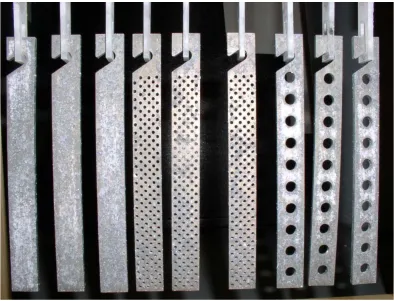 Figure 3-8 Test samples drying in environmental chamber following corrosion test and testing preparation 