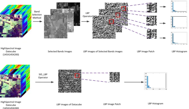 Figure 1 Comparison on implementation of traditional LBP and SID-LBP feature extraction