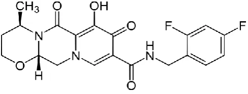 Fig. 1: Structure of Dolutegravir 