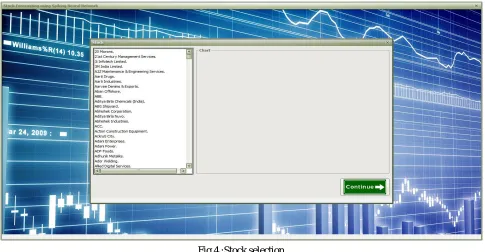 Fig 4 :Stock selection 