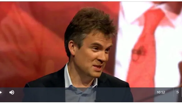 Fig. 3: Watt’s smirk on BBC Newsnight 