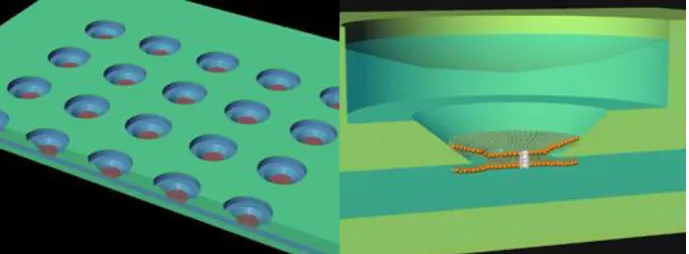 Fig. Conceptual image of the membrane protein array chip 