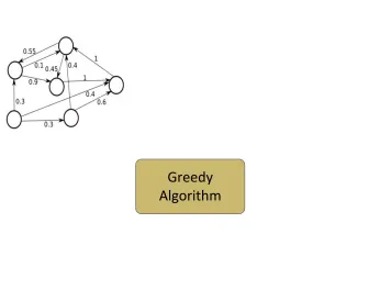 Figure 9:  Greedy algorithm requires Social network graph with influence probabilities