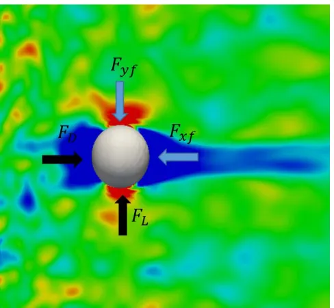 Figure 5. Illustration of the force balance acting on the bubbles.  