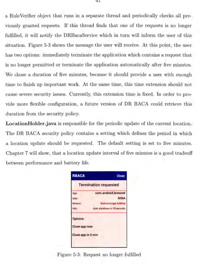 Figure  5·3:  Request no longer  fulfilled 
