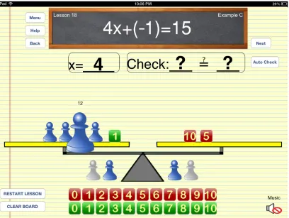 Figure 1. The pawn pulses as its value is added to the displayed sum.